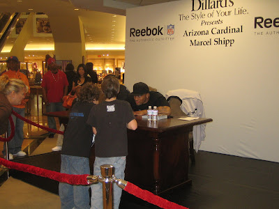 Marcel Shipp signing autographs at Dillard's Marcel Shipp signing autographs at Dillard's