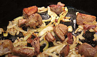 Kavourma and Onions Kavourma and Onions