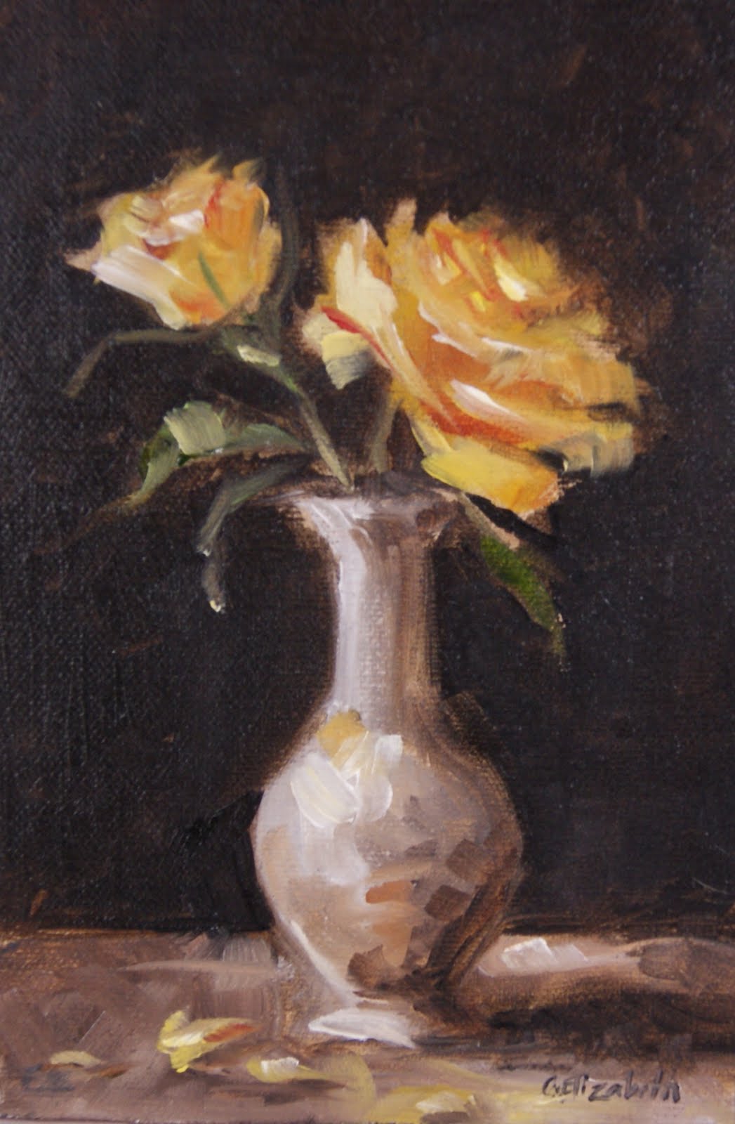 Oil Paintings Of Roses 