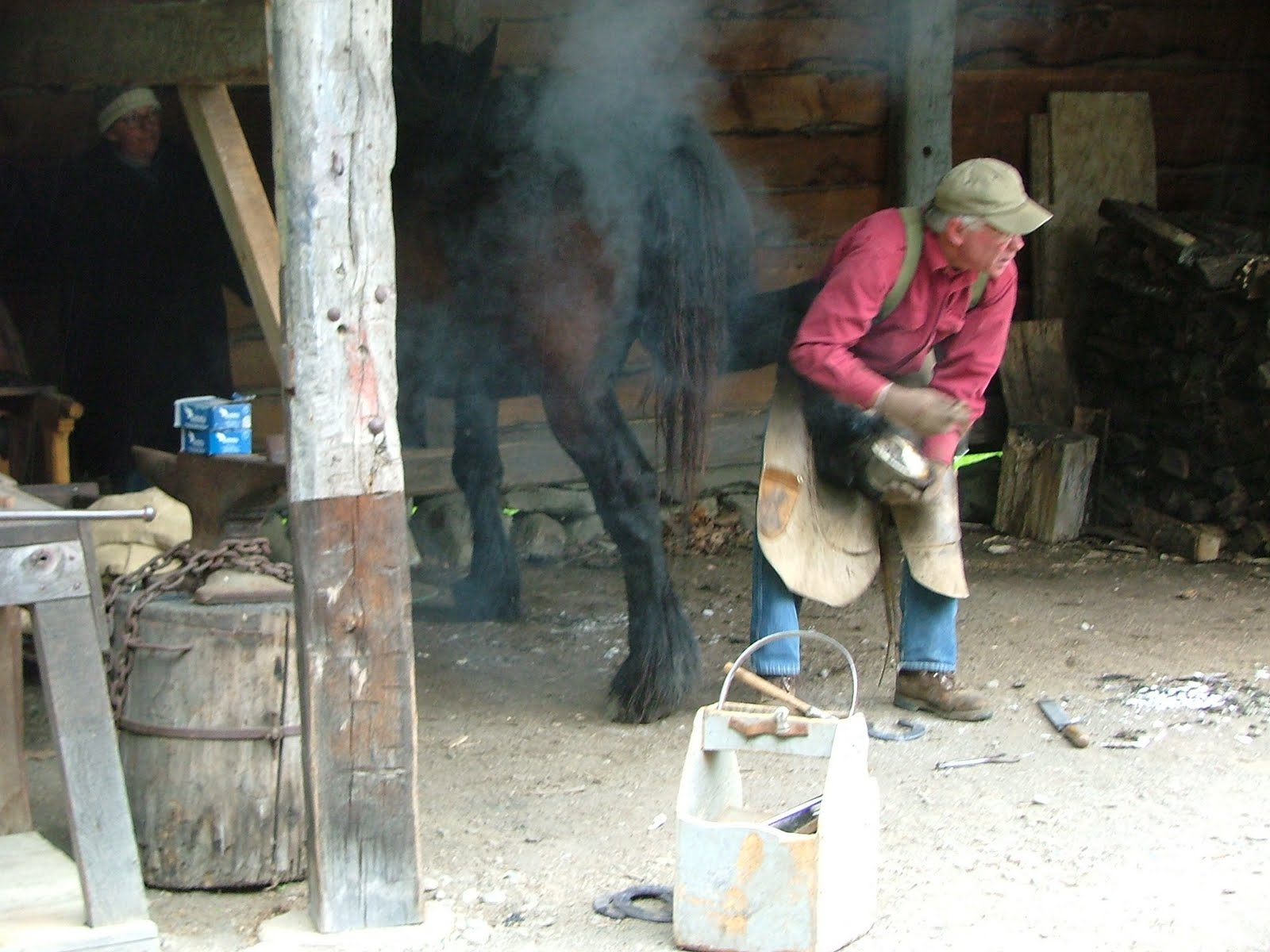 Rural Blacksmith Spring Horseshoeing