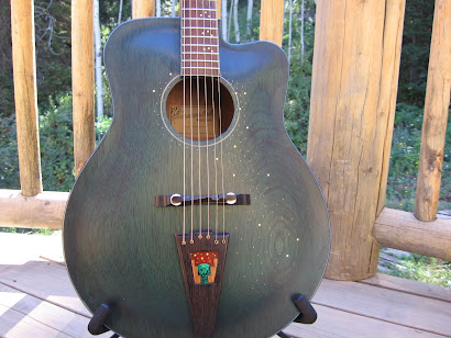 Deseret Moon Guitar - Spanish cedar top, mahogony back & sides