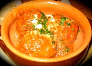 veal and ricotta meatballs at Terroir