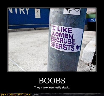 boobs make men stupid