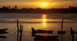 No nosso bairro, a Barra do Ceará, o mais belo pôr-do-sol de Fortal