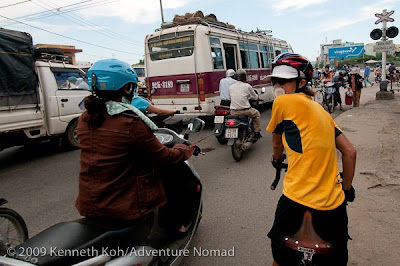 Rush hour in Danang, Vietnam. Rush hour in Danang, Vietnam.