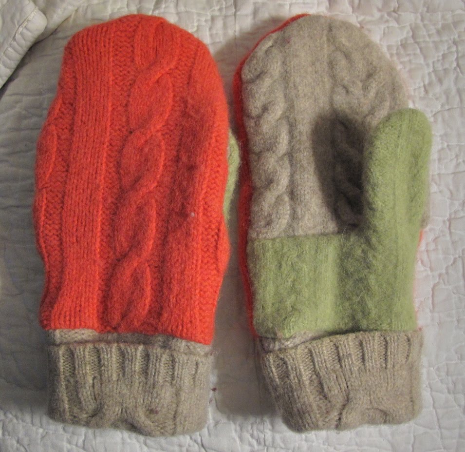 Resweater Tutorial Tuesday Recycled Wool Mittens & Mitten Doublers
