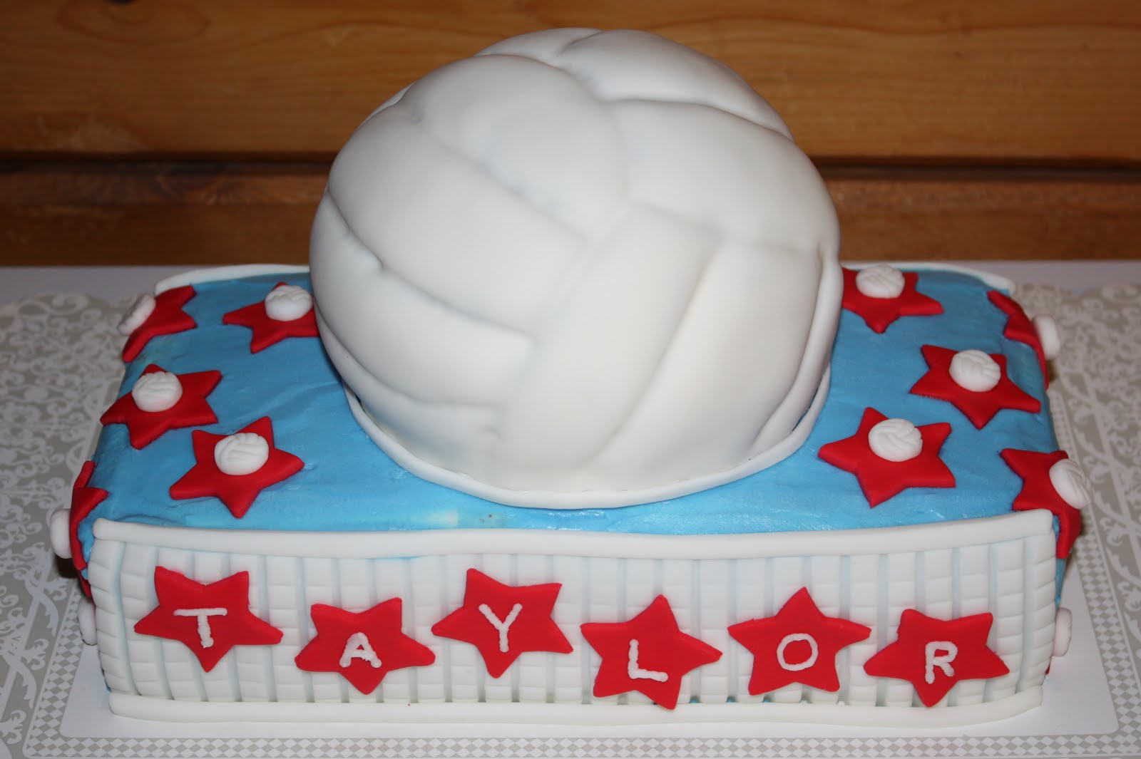 Pretty Piece A Cake: Volleyball