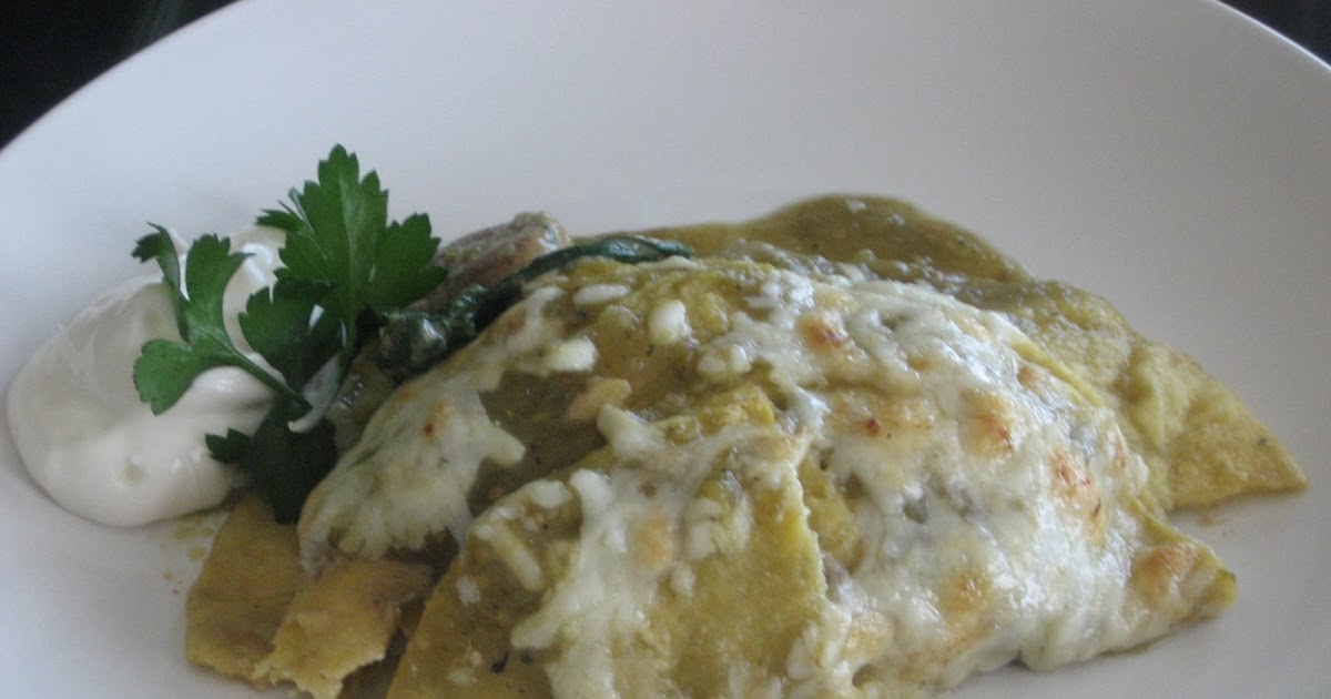 Delicious Disaster Creamy Spinach Mushroom Skillet Enchiladas