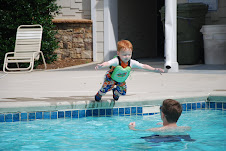 Tyler Flying into Pool