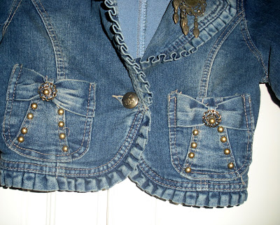 Rustic Butterfly: Hot half denim jacket