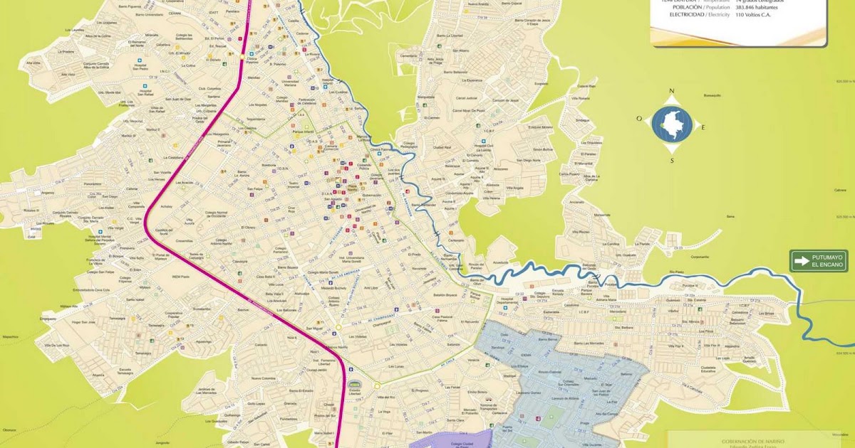 Comuna 4 de Pasto El Mapa de la Comuna 4
