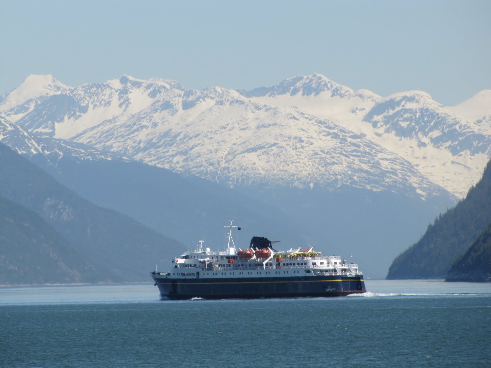 SUMMER CAMP HAINES ALASKA 2010 ALASKA FERRY FROM BATTERY POINT