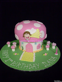 Fairy Mushroom cake 1st Birthday