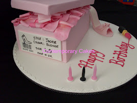 Shoe  and shoe box cake  Sex in the City fan?