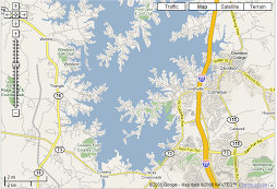 Map of Lake Norman