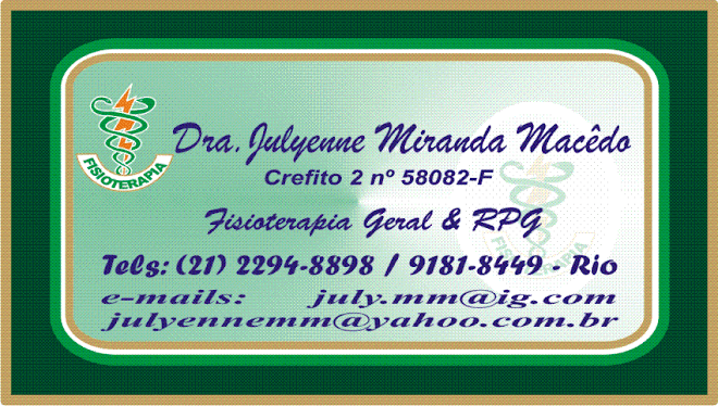 ***  Fisioterapia Geral e RPG  ***