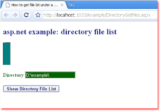 How to get file list under a