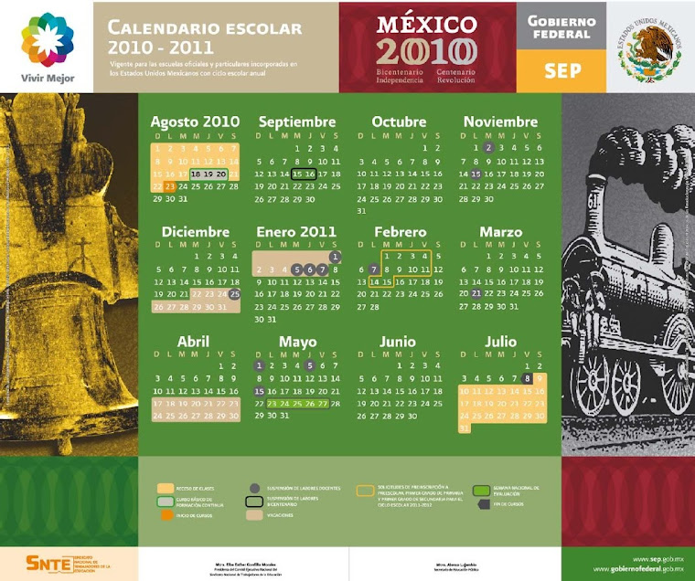 CALENDARIO ESCOLAR 2010-2011