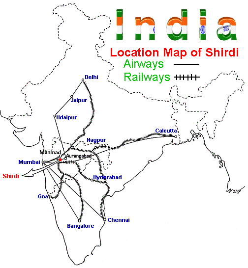 SHIRDI LOCATION MAP