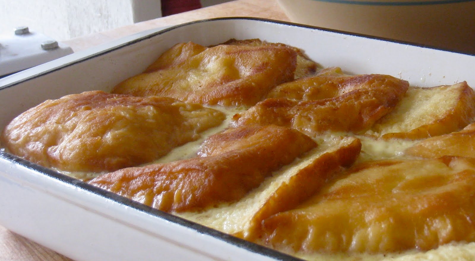 Paprika Doughnut Bread Pudding