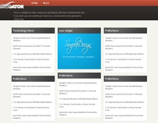 Simplex Aggregator 2 Blogger Template