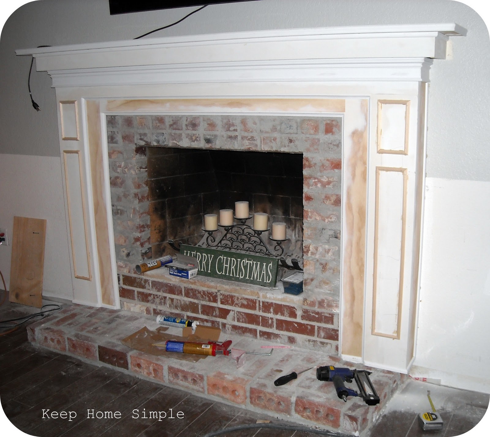 Keep Home Simple Fabulous Fireplace Makeover