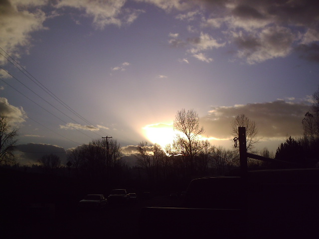 Winter Sky over the Columbia River