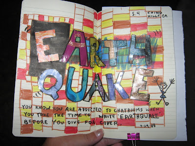 Earthquake Journal | create a craft a day earthquake art journal page Earthquake Journal | create a craft a day earthquake art journal page