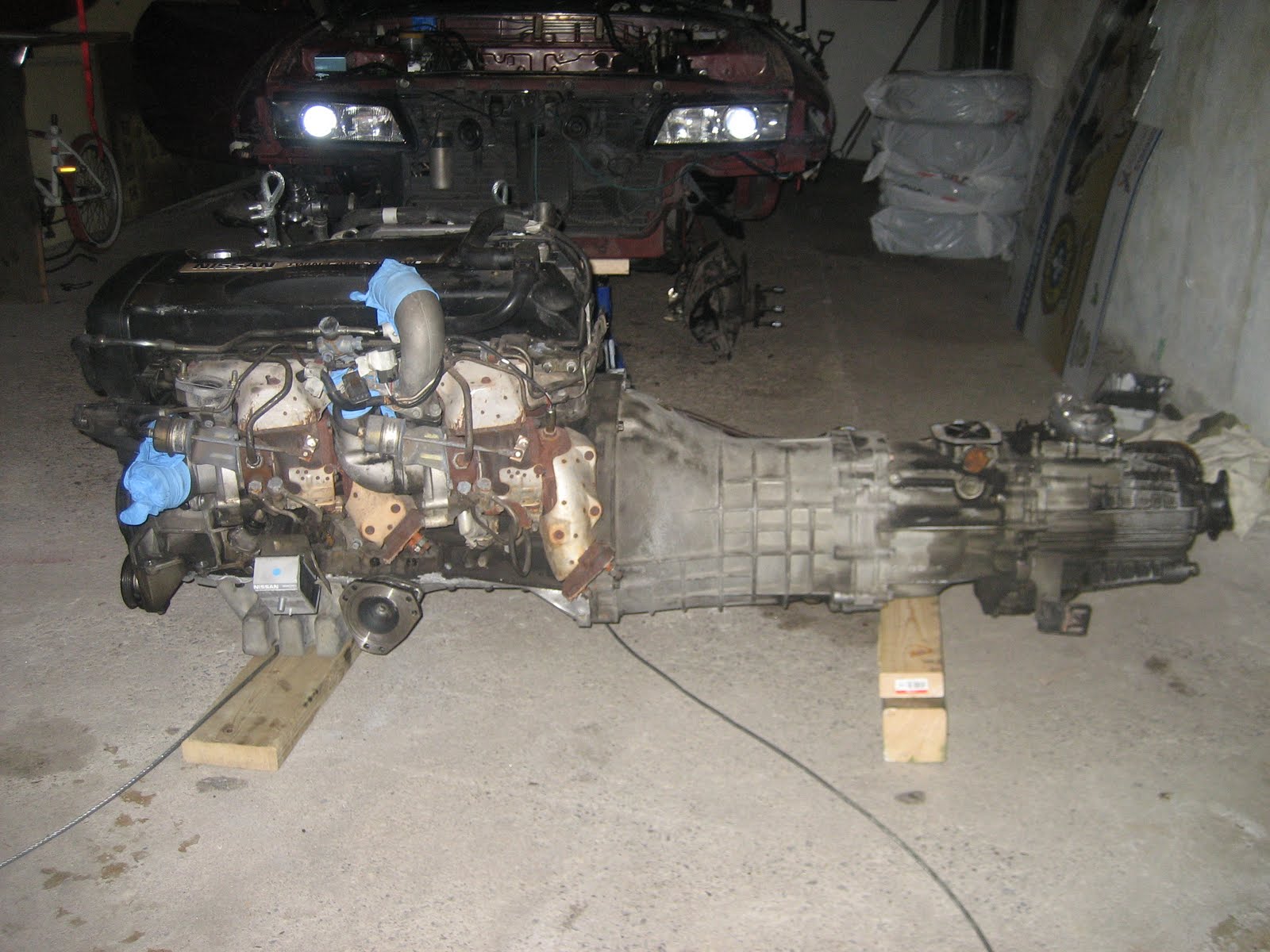 Resin RB26 RB28 Twin Turbo Engine Swap JDM fits Nissan Model Kits 1/24