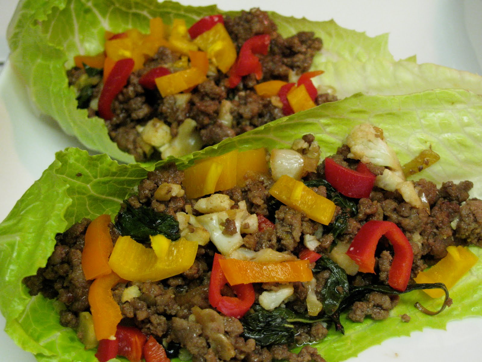 PASSION ON THE STOVE TOP Asian Ground Beef on Lettuce Boat