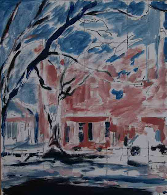 Lamothe House, blocking in