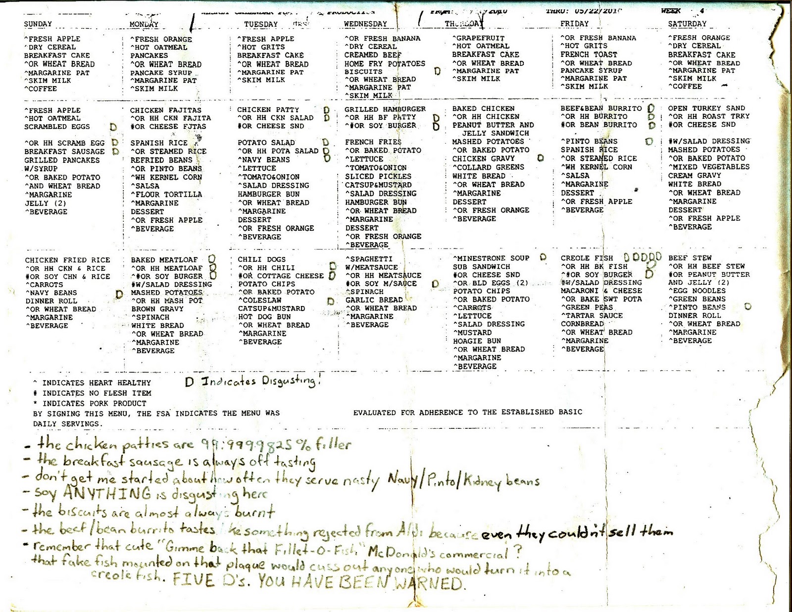 Joe The S.O. What Do Inmates Eat?