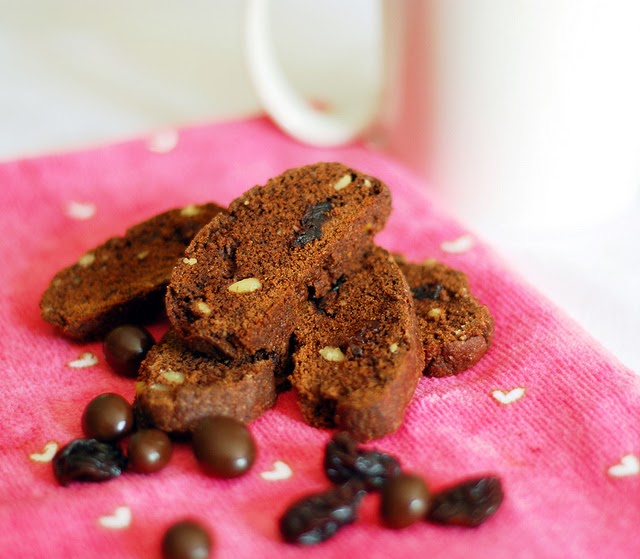 delicious inspiration. Chocolate Espresso Dried Cherry Biscotti.