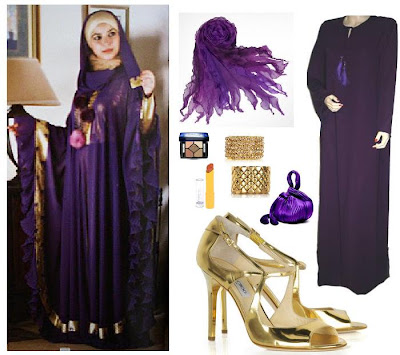 اناقة محجبات رائعة جدا Purple+abaya