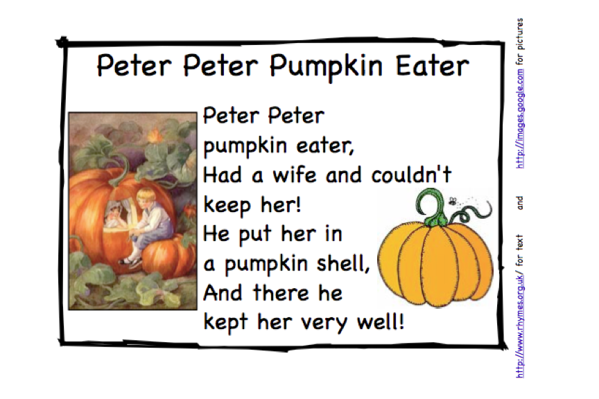 Preschool Is Fun Planning Activities Peter, Peter, Pumpkin Tasters