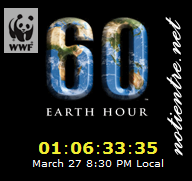 Una Hora Para el Planeta Tierra 2010, apagar todas las Luces y Electrodomésticos.