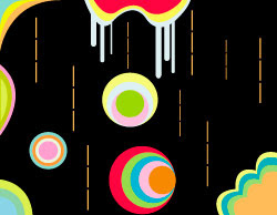 Black Retro vector Graphic Background