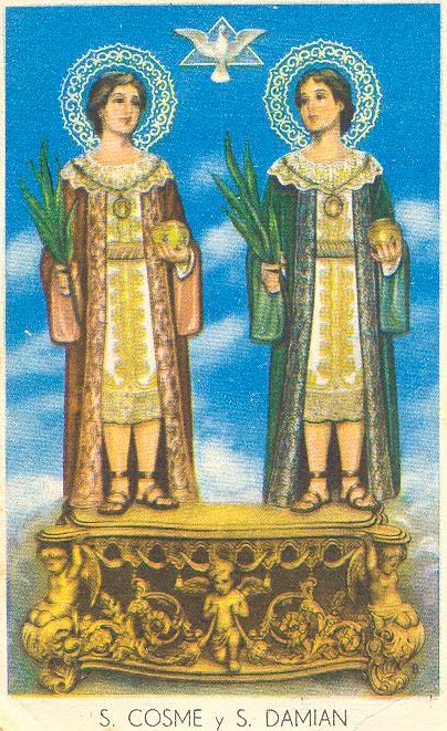 Pasos bajo el cielo Santos Cosme y Damián