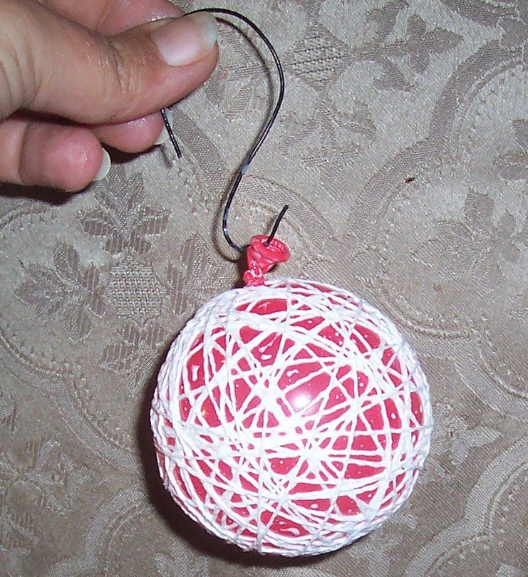 Hanging In There with B string ornaments (with step by step photos)