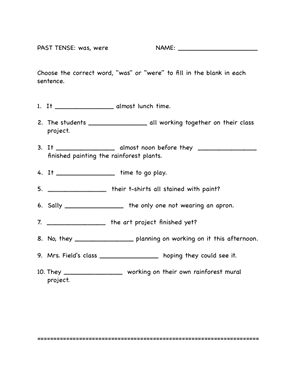 Worksheets Was Were Work Sheet the classroom flyer waswere worksheet worksheet