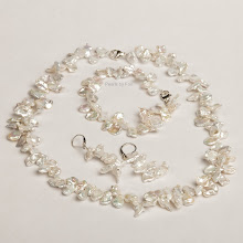 Keshi Pearl Necklace, Bracelet & Earring Set (Click on Pic to see More)