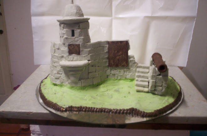 monumento hecho en chocolate (35cm.de alto x55cm de ancho