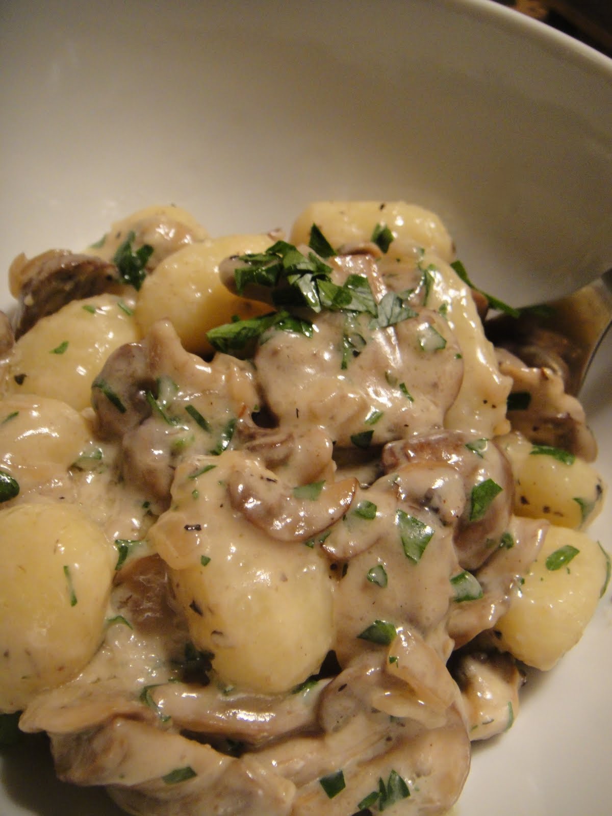 eat and greet wild mushroom gnocchi