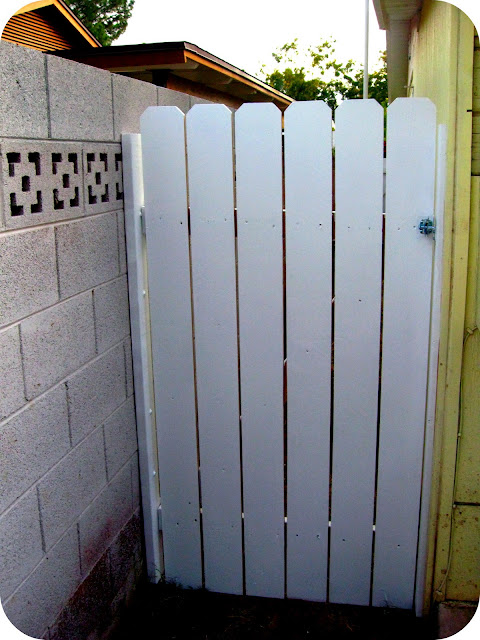 DIY backyard gate tutorial