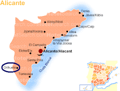 Situación de Orihuela