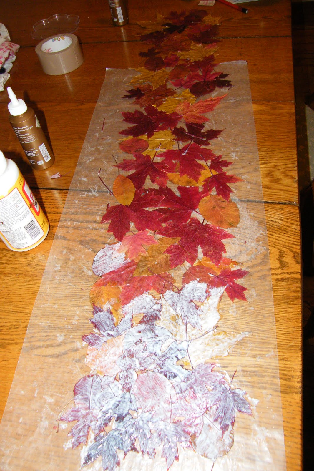 artteajannell Real Leaf Table Runner