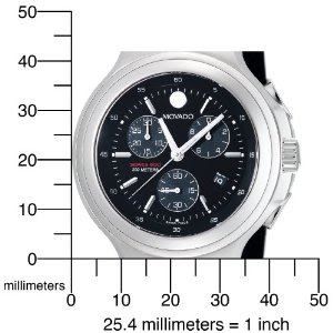 Movado Series 800 Black Thermo Resin Strap Chronograph Men's 2600066 Watch