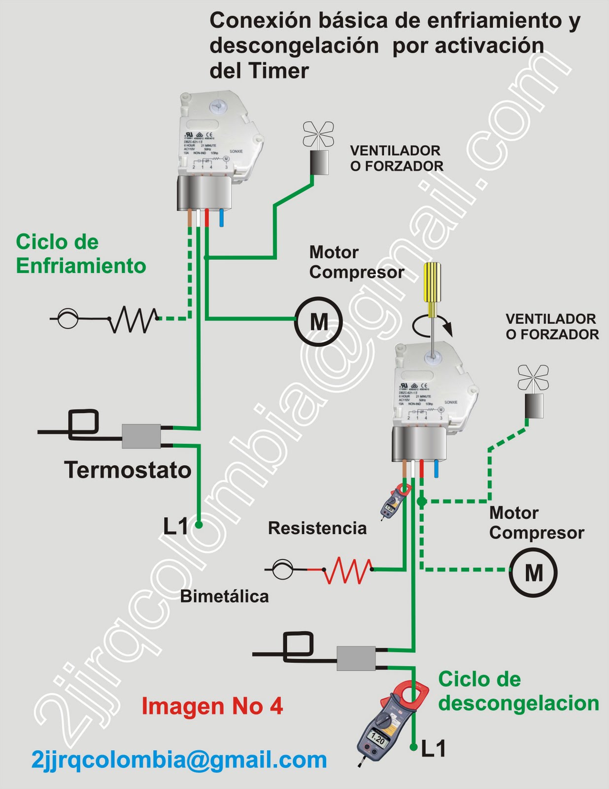 TIMER O RELOJ DE DESCONGELACION + TIMER 482493+ TIMER+ TEMPORIZADOR+ DESCONGELACION