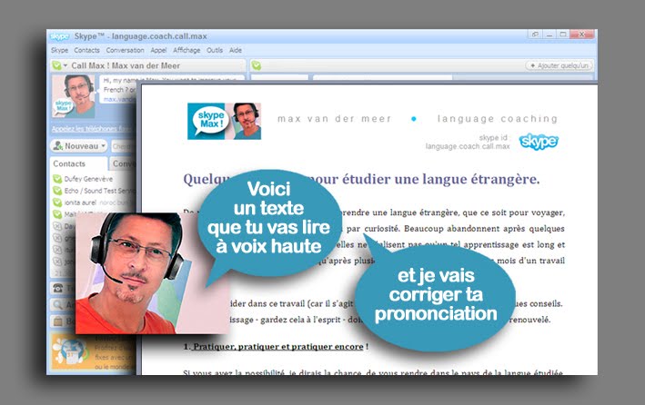 Te envío online los textos en los que vamos a trabajar…