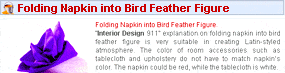 interior design of bird feather figure